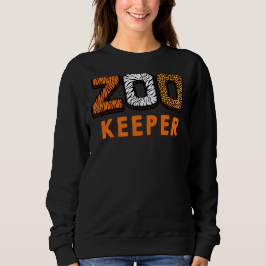 Zookeeper African Savanna Zebra Animal Wild Safari Sweatshirt (Vorderseite)