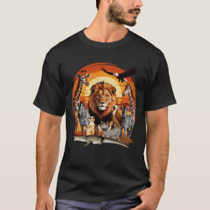 Zookeeper Afrikaner Tierheim Jungle Safari Zowärte T-Shirt