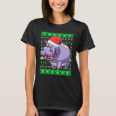 Zookeeper Ägypten Tier Hippo Ugy Weihnachten T-Shirt (Vorderseite)