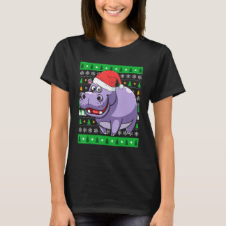 Zookeeper Ägypten Tier Hippo Ugy Weihnachten T-Shirt