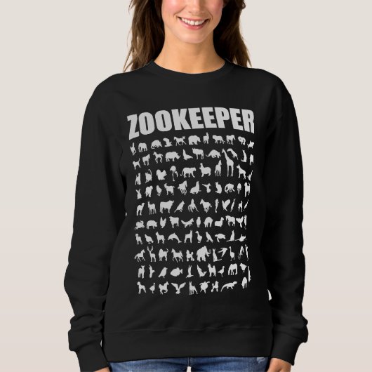 Zookeeper Animal Keeper Saying Zoo Keeper Sweatshirt (Vorderseite)