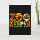 Zookeeper Animals Safari Zoo Keeper Costume Adult  Karte (Vorderseite)