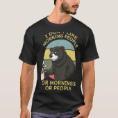 Zookeeper Coffee Drinker Coffeine Wildlife Bär T-Shirt (Vorderseite)