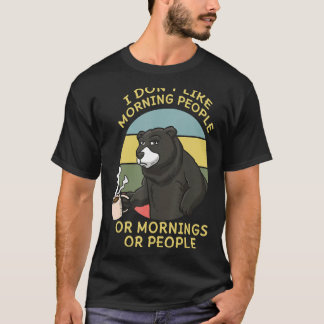 Zookeeper Coffee Drinker Coffeine Wildlife Bär T-Shirt