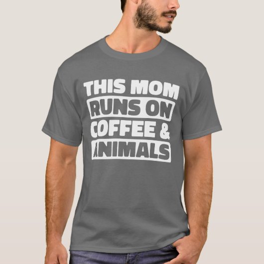 Zookeeper Coffee Mother Mama befreundet T-Shirt (Vorderseite)