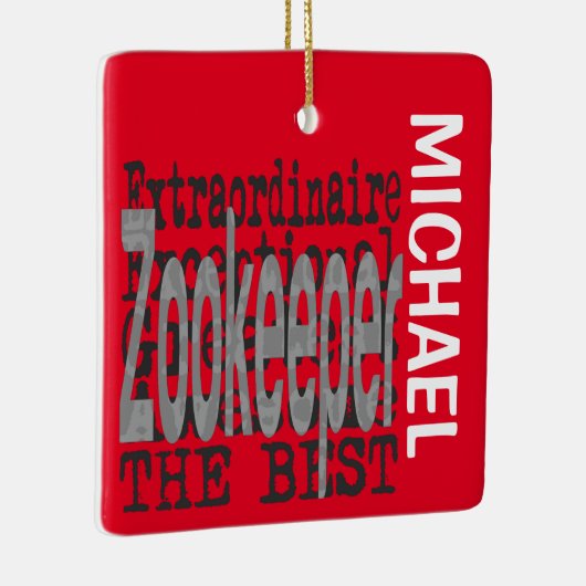 Zookeeper Extraordinaire CUSTOM Keramikornament (Rechts)