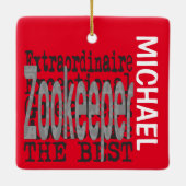 Zookeeper Extraordinaire CUSTOM Keramikornament (Rückseite)