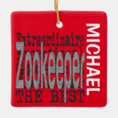 Zookeeper Extraordinaire CUSTOM Keramikornament (Vorderseite)