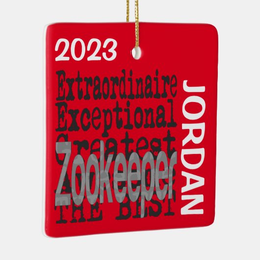 Zookeeper Extraordinaire CUSTOM Keramikornament (Rechts)