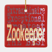 Zookeeper Extraordinaire Keramikornament (Rückseite)