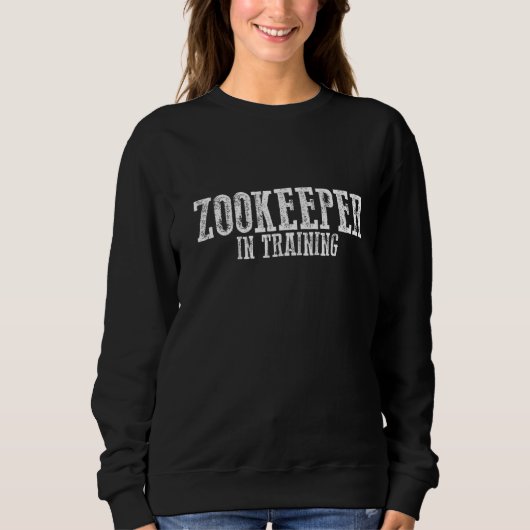 Zookeeper in der Ausbildung Sweatshirt (Vorderseite)