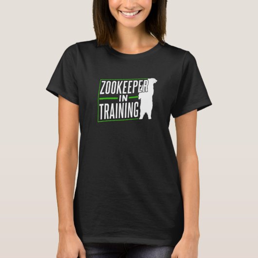Zookeeper In Training Keeping Job Zookeepping Zoo T-Shirt (Vorderseite)