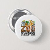 Zookeeper Kostüm Zebra Wild Print African Animal A Button (Vorne & Hinten)