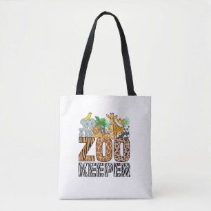 Zookeeper Kostüm Zebra Wild Print African Animal A Tasche