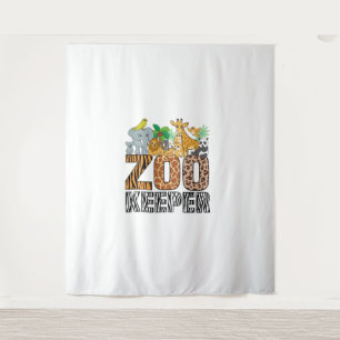 Zookeeper Kostüm Zebra Wild Print African Animal A Wandteppich