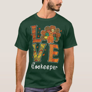 Zookeeper Liebe Erntedank Leopard Türkei Herbst T-Shirt
