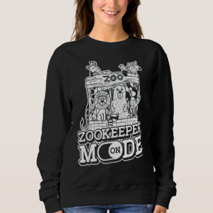 Zookeeper-Modus für den Tierhalter in der Tierzuch Sweatshirt