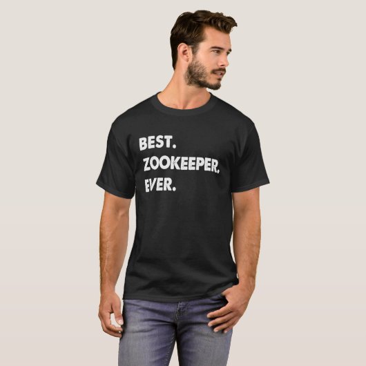 Zookeeper Profession Best Zookeeper Ever T-Shirt (Vorne ganz)