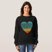 Zookeeper Retro Heart Sea Cow Sea Animal Women Man Sweatshirt (Vorne ganz)