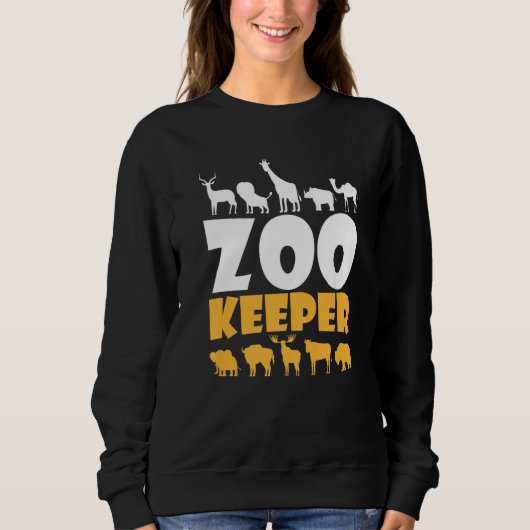Zookeeper Safari Animal Wildlife Zoologists Savann Sweatshirt (Vorderseite)