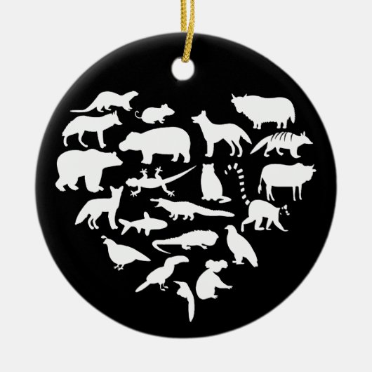 Zookeeper Safari Keramik Ornament (Vorne)