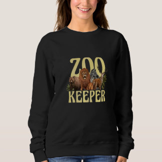 Zookeeper Safari Tierhalter Zoologie Zookeeping Sweatshirt