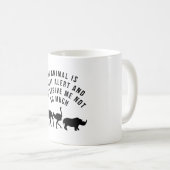 Zookeeper & Tierarzt Spaß "Mein Tier ist hell Kaffeetasse (VorderseiteRechts)