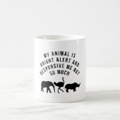Zookeeper & Tierarzt Spaß "Mein Tier ist hell Kaffeetasse (Mittel)