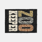 Zookeeper Tierpark Zoo Wildlife Lover Safari Fleecedecke (Vorderseite (Horizontal))