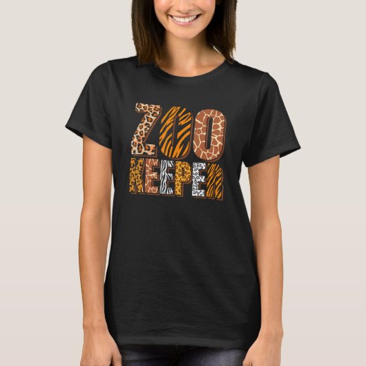 Zookeeper Zoo Keeper Zoologe T-Shirt (Vorderseite)