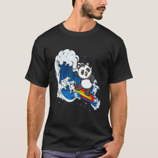 Zookeeping Surfing Wildlife Animal Panda Bear Surf T-Shirt