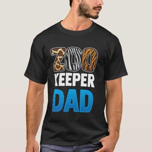Zookeeping Zookeeper-Zookeeper-Vater Behaltend Zoo T-Shirt (Vorderseite)