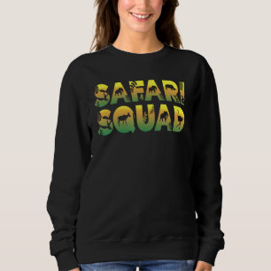 Zoologe Afrikanische Wildtiere Tier Safari-Truppe Sweatshirt