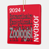 Zoologe Extraordinaire CUSTOM Keramikornament (Links)