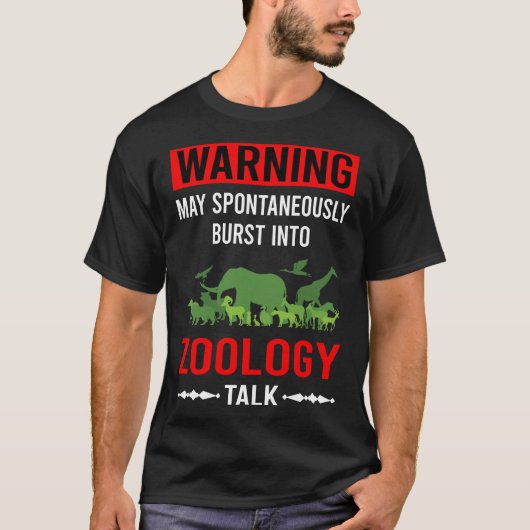 Zoologe in der Red Warning Zoologin T-Shirt (Vorderseite)