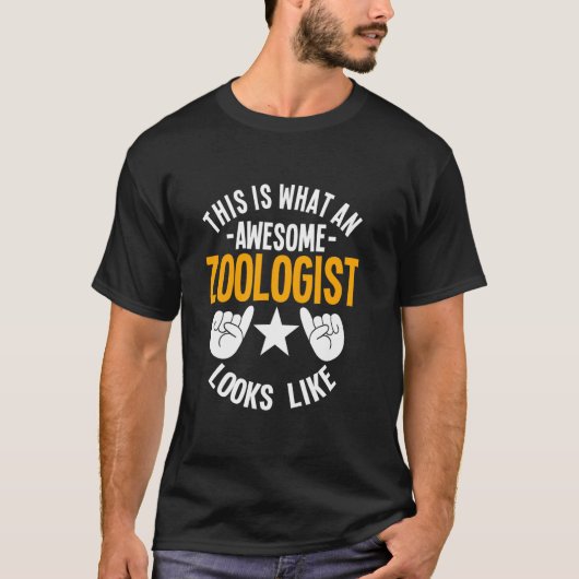 Zoologe Phantastisch Scientist, Tierbiologe T-Shirt (Vorderseite)