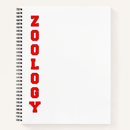 Zoologie Notizblock (Vorderseite)