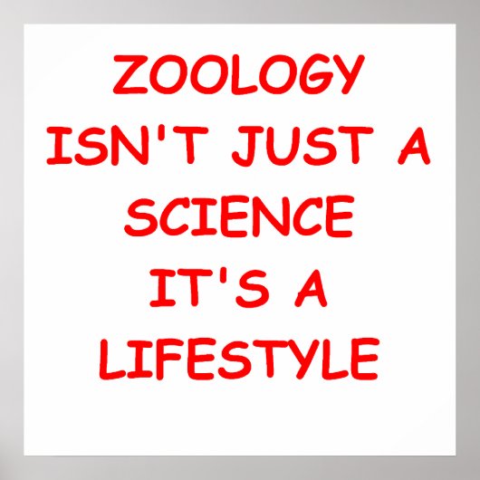 Zoologie Poster (Vorne)