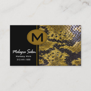 Zoologie Snakeskin Visitenkarteschablone Terminkarte