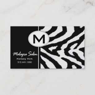 Zoologiezebra-Visitenkarteschablone Terminkarte