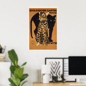 Zoologischer Garten München Schwarzer Panther anf Poster (Heimbüro)
