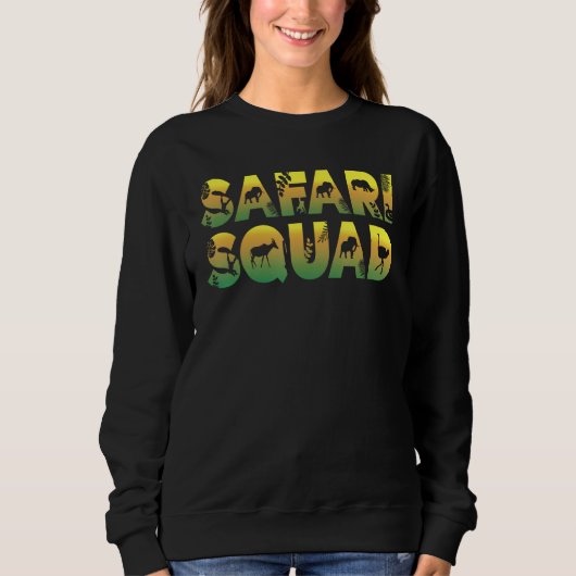Zoologist African Wildlife Animal Safari Squad Sweatshirt (Vorderseite)