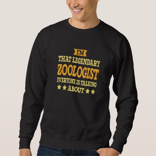 Zoologist Job Title Employee  Worker Zoologist Sweatshirt (Vorderseite)