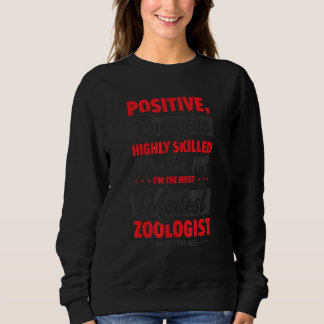 Zoologist Zookeeping Wildlife Zoology Zoo Employee Sweatshirt