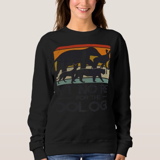 Zoologist Zookeeping Wildlife Zoology Zoo Employee Sweatshirt (Vorderseite)