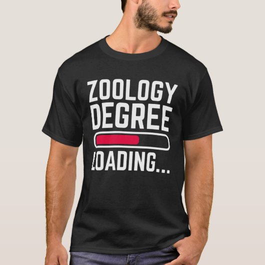 Zoology Degree Loading T-Shirt (Vorderseite)
