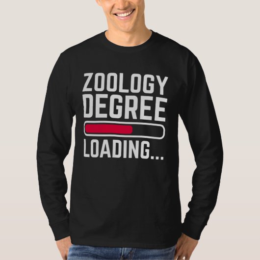 Zoology Degree Loading T-Shirt (Vorderseite)