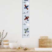 Zoom Airplanes Wachstumsdiagramm Behalten auf 8x44 Poster (Küche)