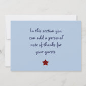 Zoom auf Flugzeug Danke Karte (Rückseite)