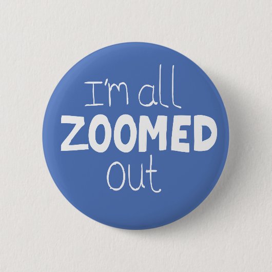 Zoom badge Social Internet zoomed out pin Button (Vorderseite)